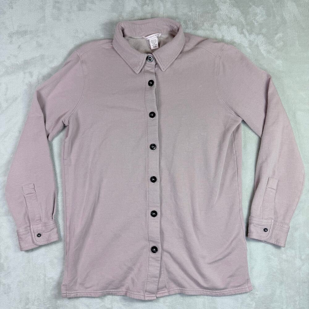 Victoria’s Secret PINK Womens Flannel Button Up Shirt Pink Size S
